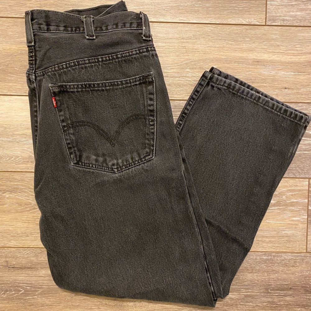 Levi’s Mens Regular Fit 505 Black Jeans